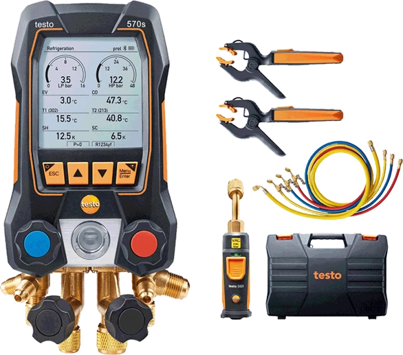 testo 570s Smart Vacuum Kit with hoses